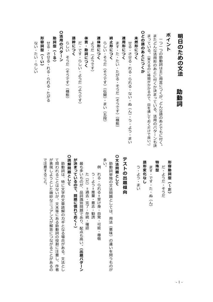 「ない」の違いがわからない?(中学3年)