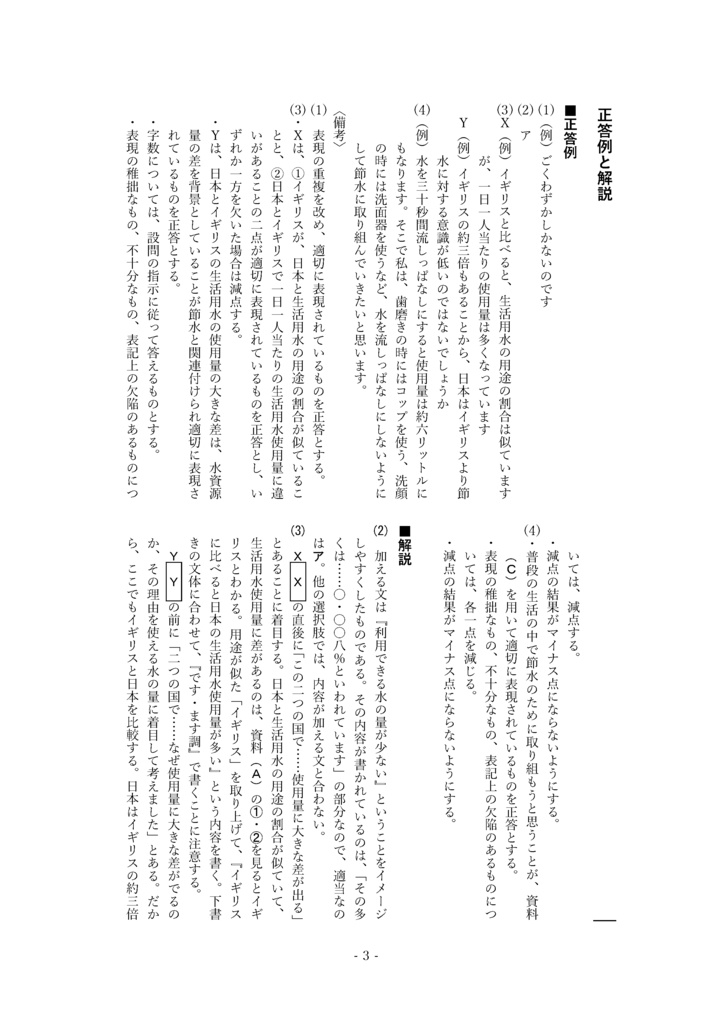 中学 総合テスト・高校入試対策 コミュニケーション 3