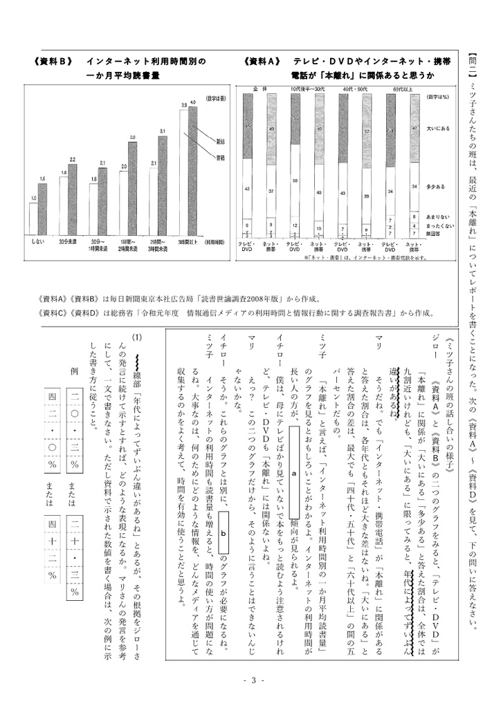 高校入試模擬テスト 第3回