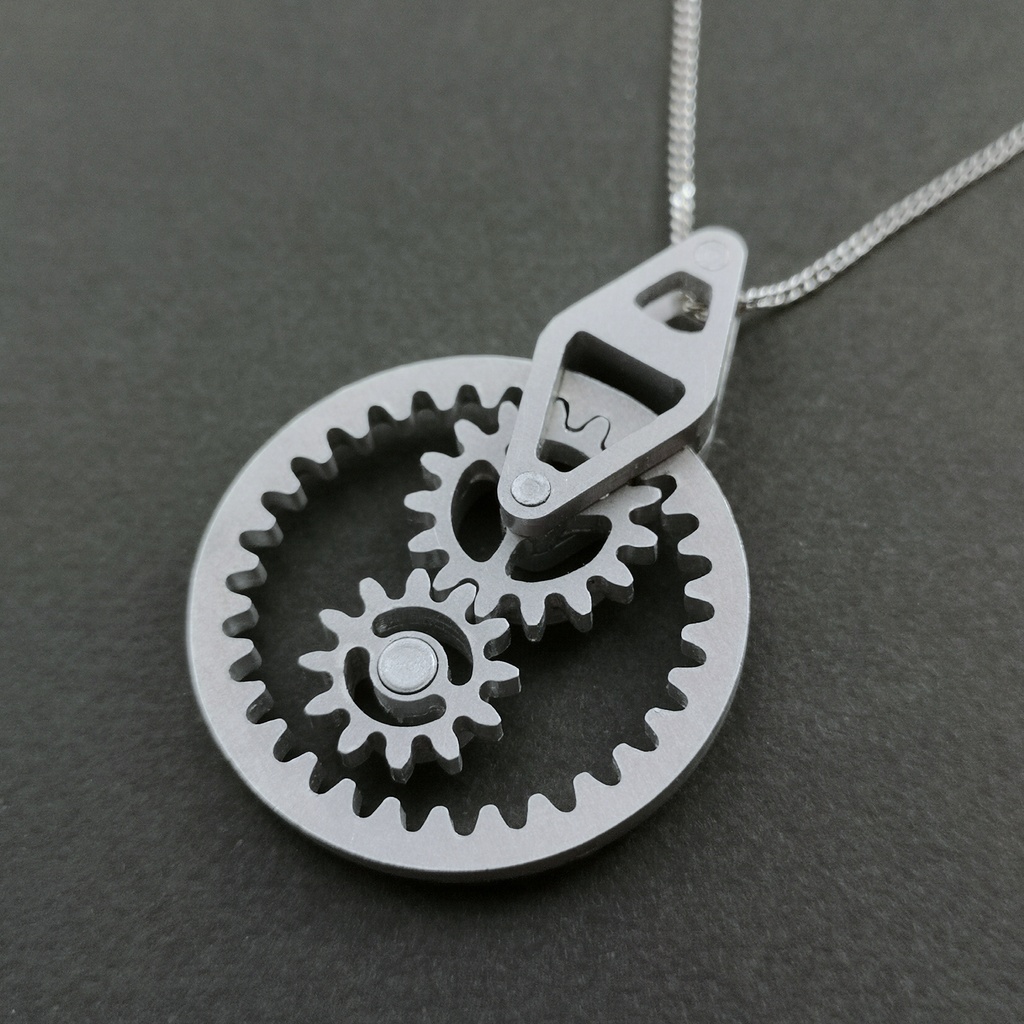 【身に着ける機構】Internal gears【歯車・ギア・ネックレス】
