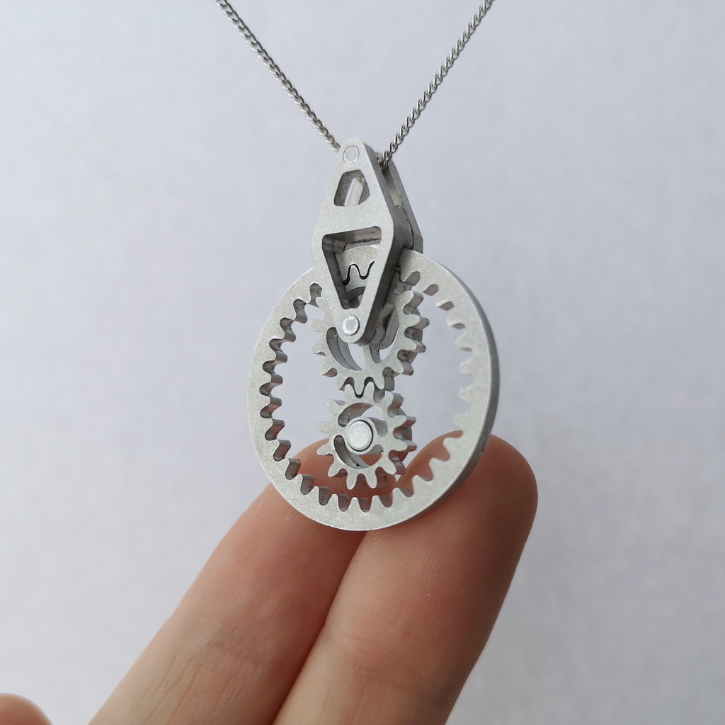【身に着ける機構】Internal gears【歯車・ギア・ネックレス】