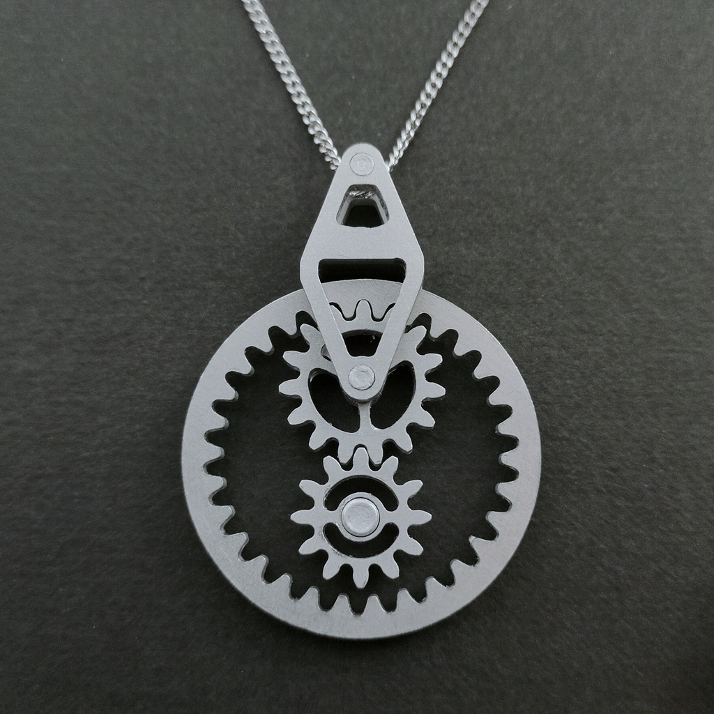 【身に着ける機構】Internal gears【歯車・ギア・ネックレス】