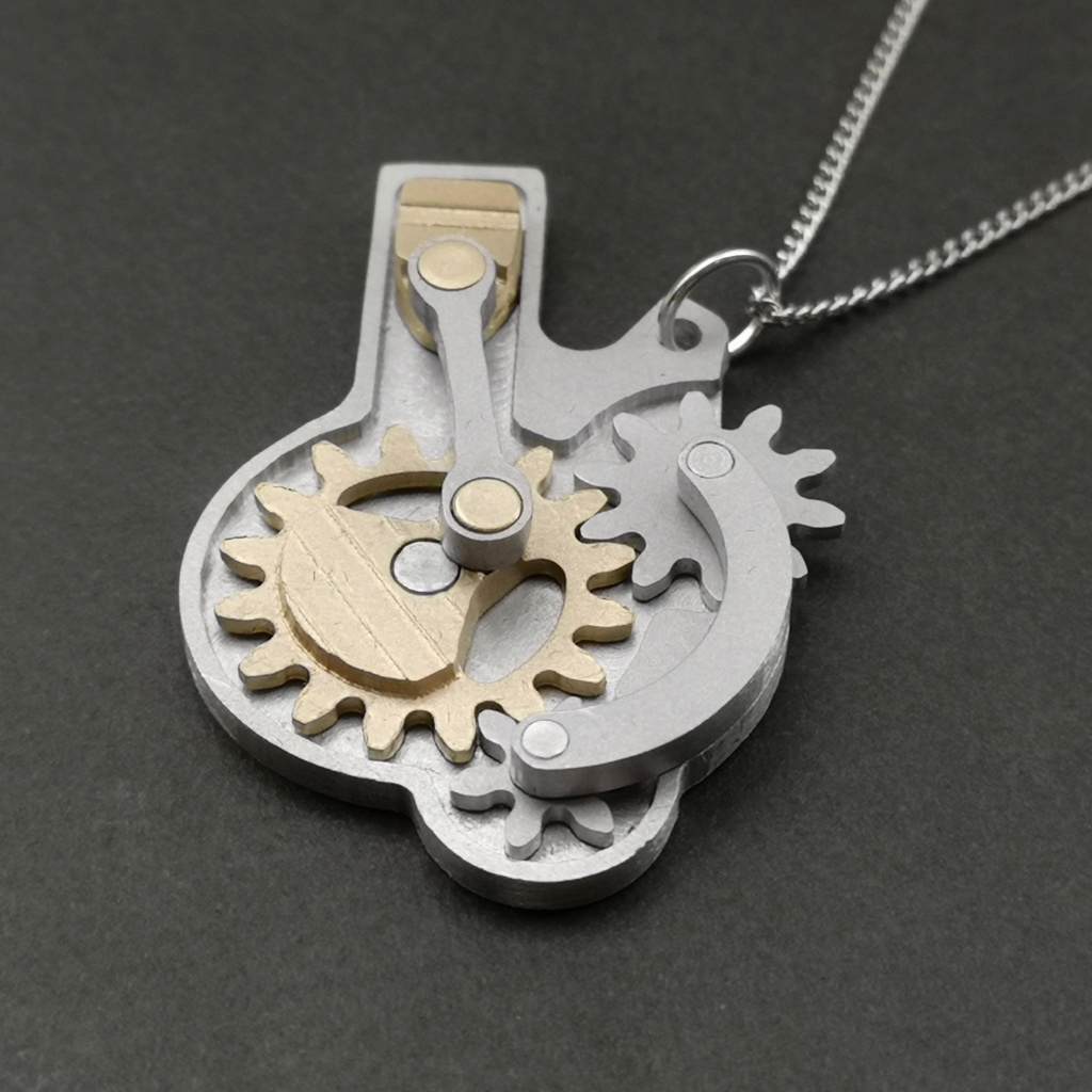 【身に着ける機構】Engine【歯車・ギア・ネックレス】