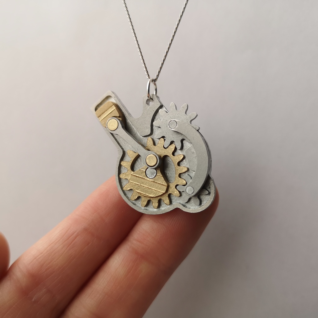 【身に着ける機構】Engine【歯車・ギア・ネックレス】