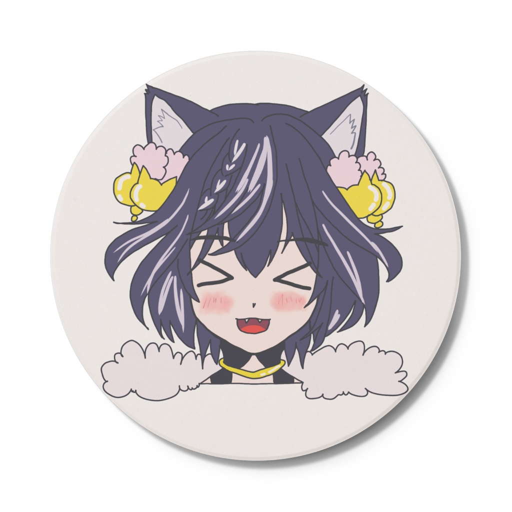 【あっさむげーむす】紅茶のおともに☆＞＜顔コースター2