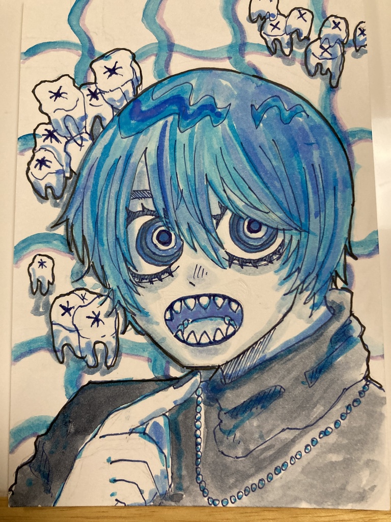ポストカード 原画 「歯」