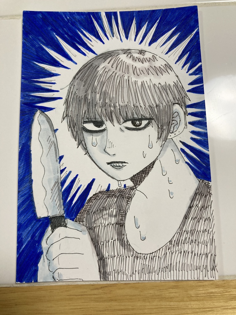 ポストカード 原画 「絶対に許さない」