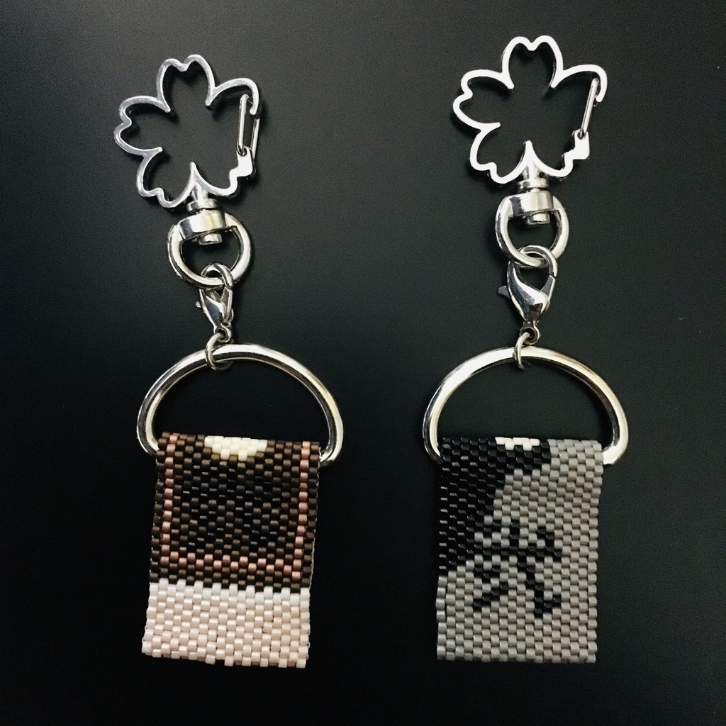 【衣装モチーフキーホルダー】鏡音リン/鏡音レン 胡蝶/扇舞