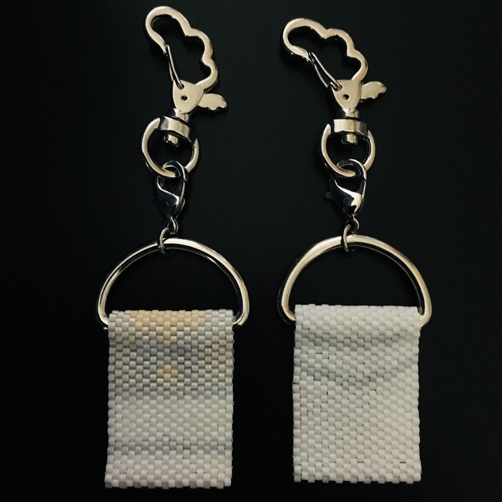 【衣装モチーフキーホルダー】鏡音リン/鏡音レン フェアリーワンピース/ホワイトエッジ