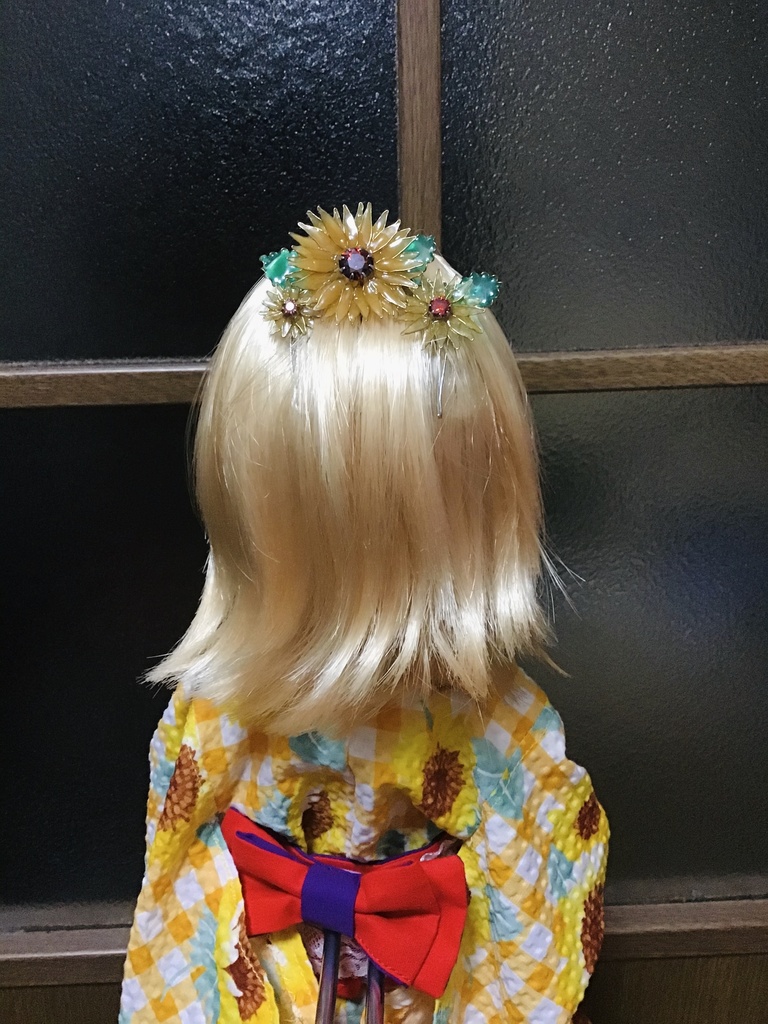 MSD・DDS・DD用　ひまわりのかんざし