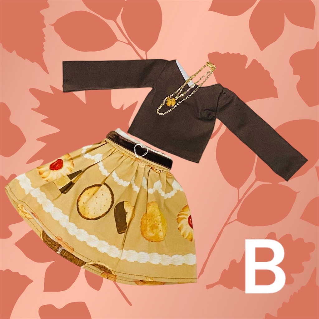 【MSD】クッキー柄スカートセット