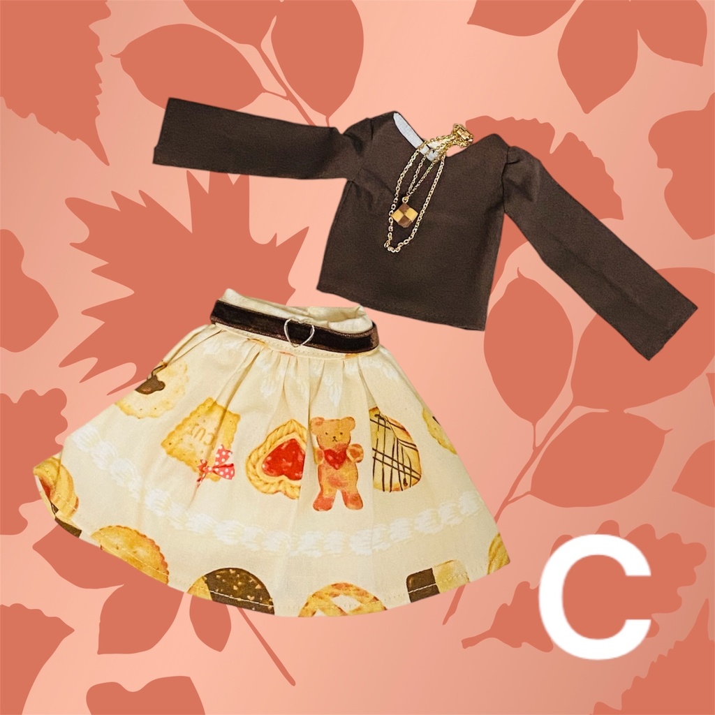 【MSD】クッキー柄スカートセット