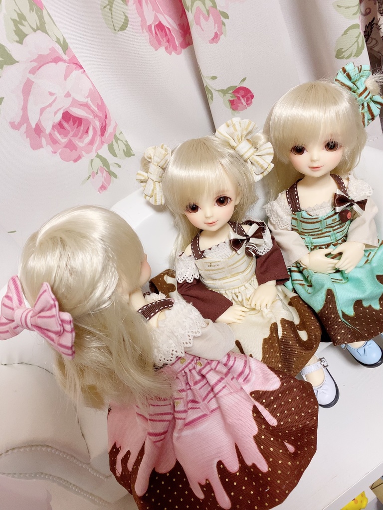 チョコレート柄リボン