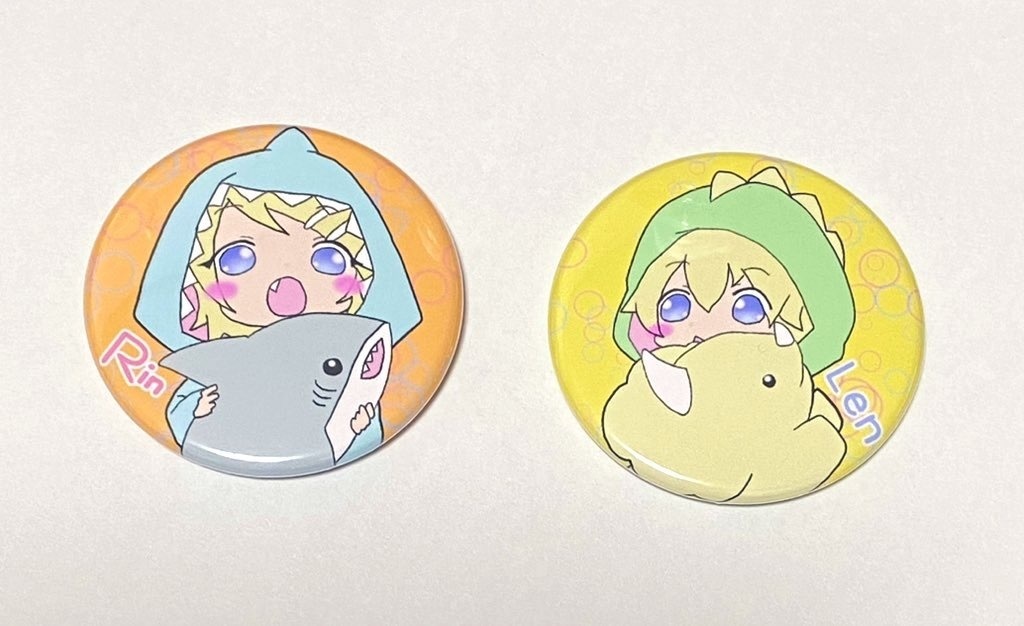 鏡音レン パーカー 缶バッジ ブルー】SEGA - プロセカ 鏡音レン 缶