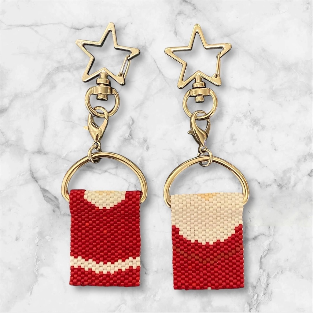 【衣装モチーフキーホルダー】クリスマスR/クリスマスL