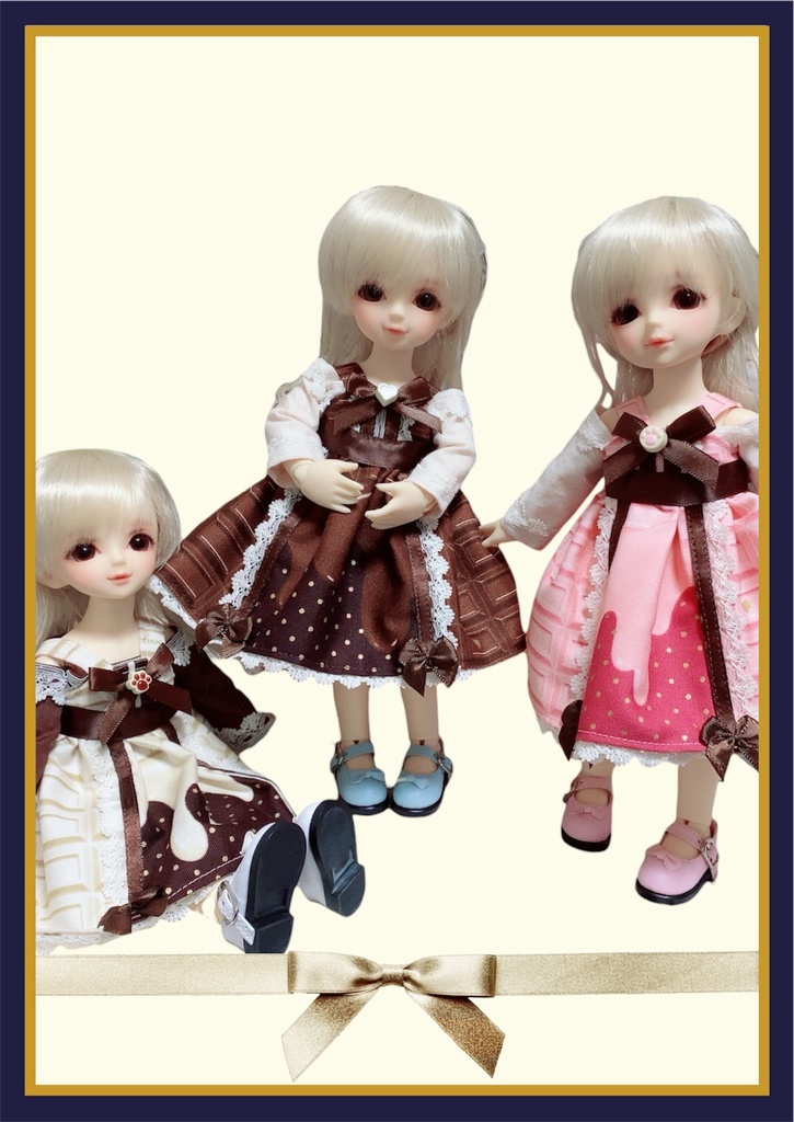 【幼SD】チョコレートワンピースセット