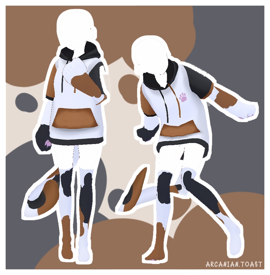 Calico Kitty Hoodie + socks