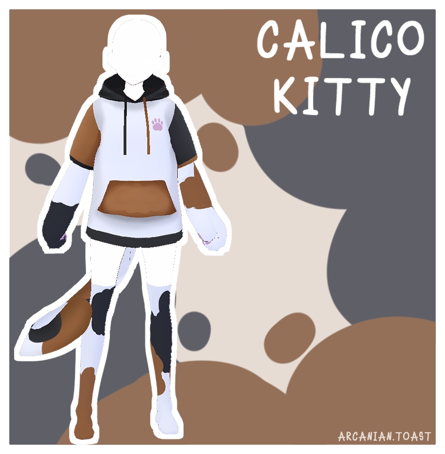 Calico Kitty Hoodie + socks