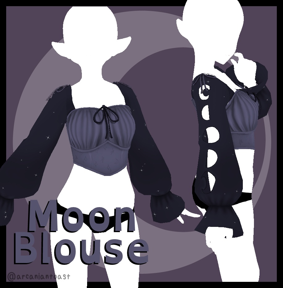 Moon Blouse for Vroid Studio