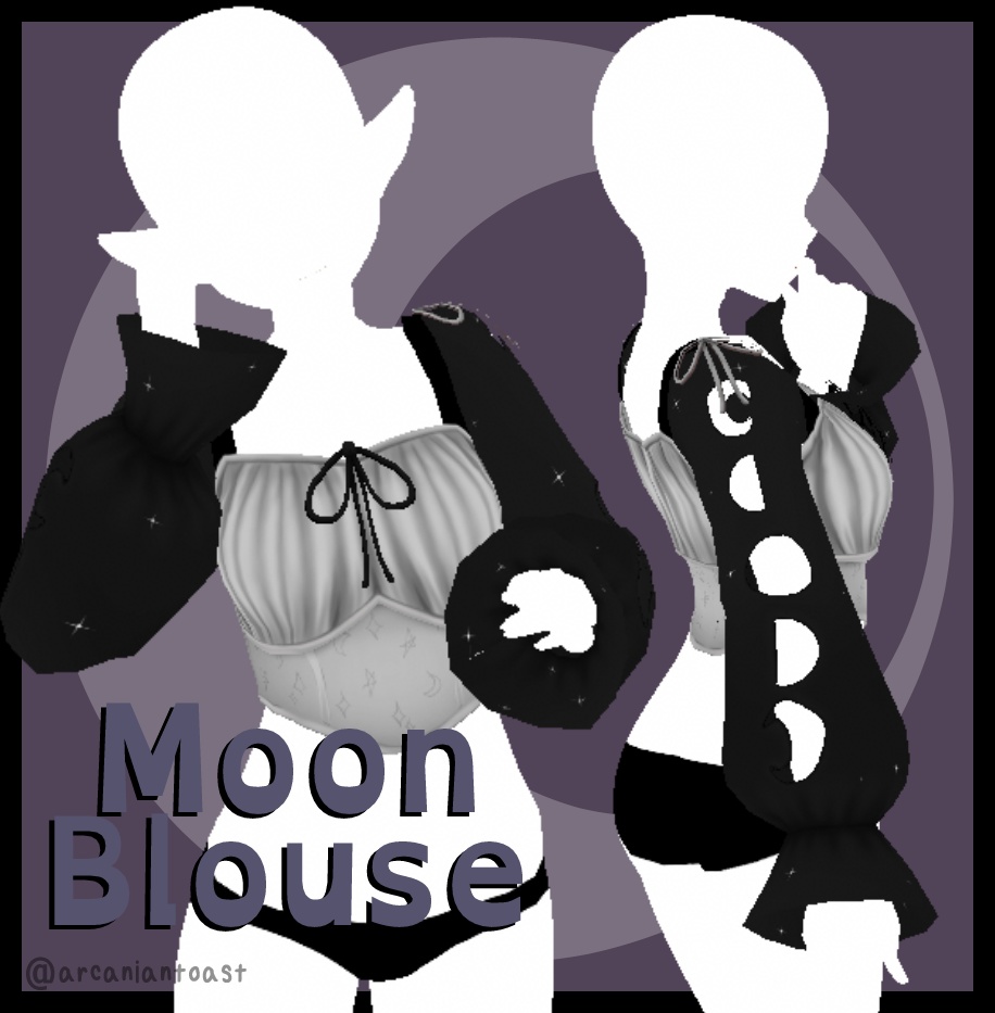 Moon Blouse for Vroid Studio