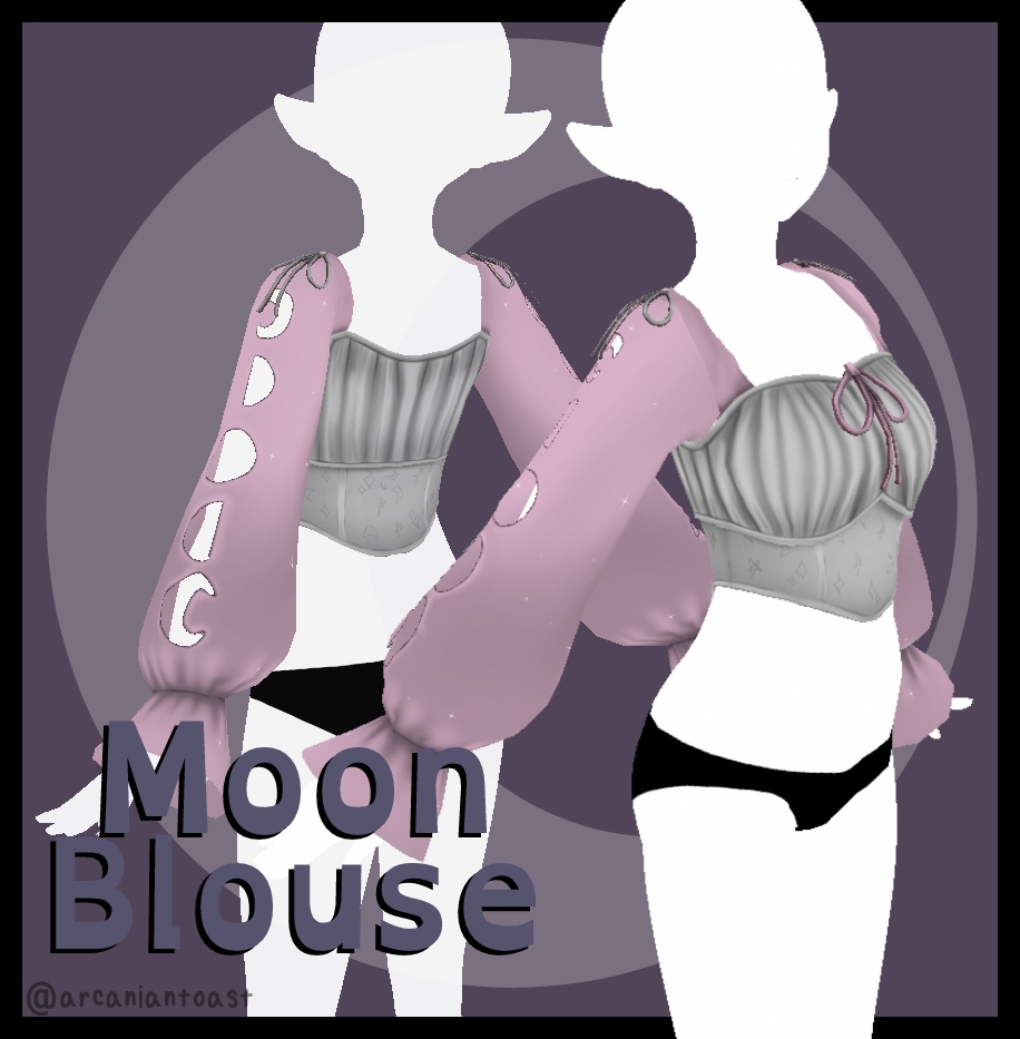 Moon Blouse for Vroid Studio