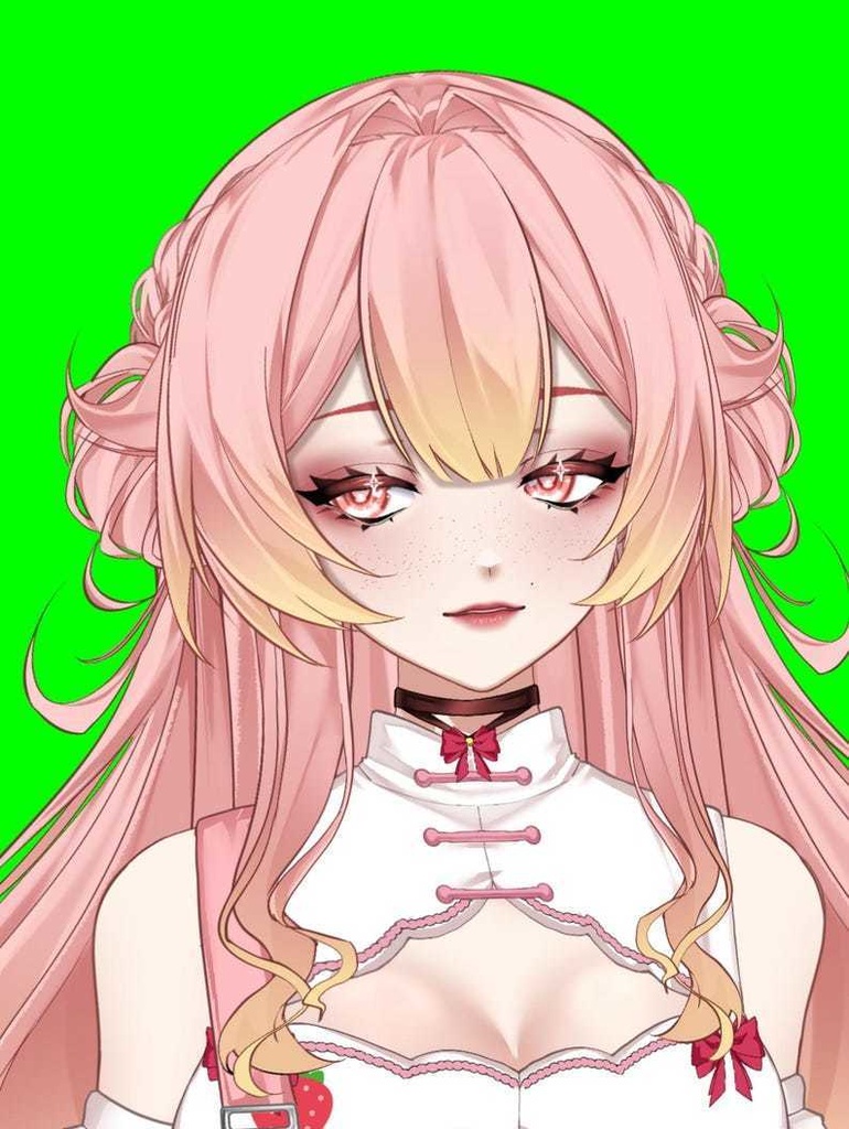 【Live2D】【VTS対応】 "Strawberry Girl" Vtuber Model Ready to use VTS