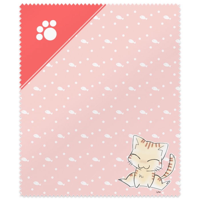 茶トラにゃんこメガネ拭き
