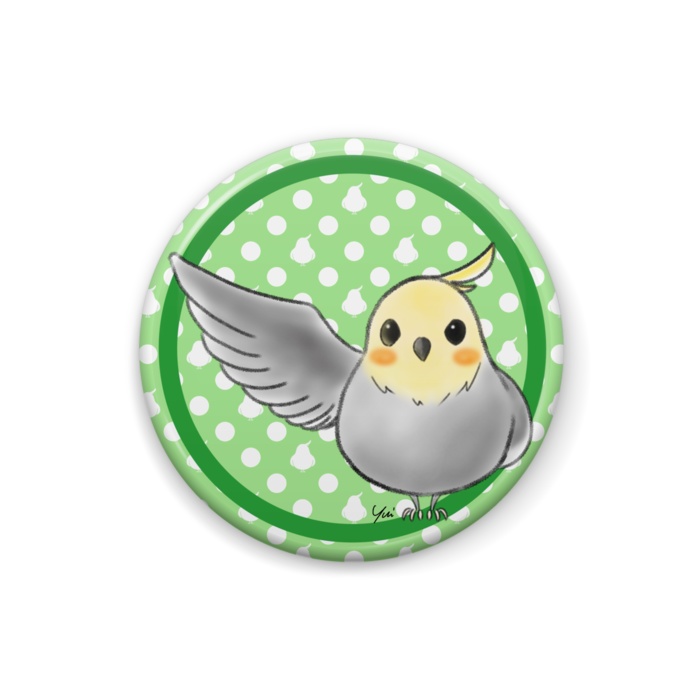 オカメインコ(ノーマル)缶バッジ