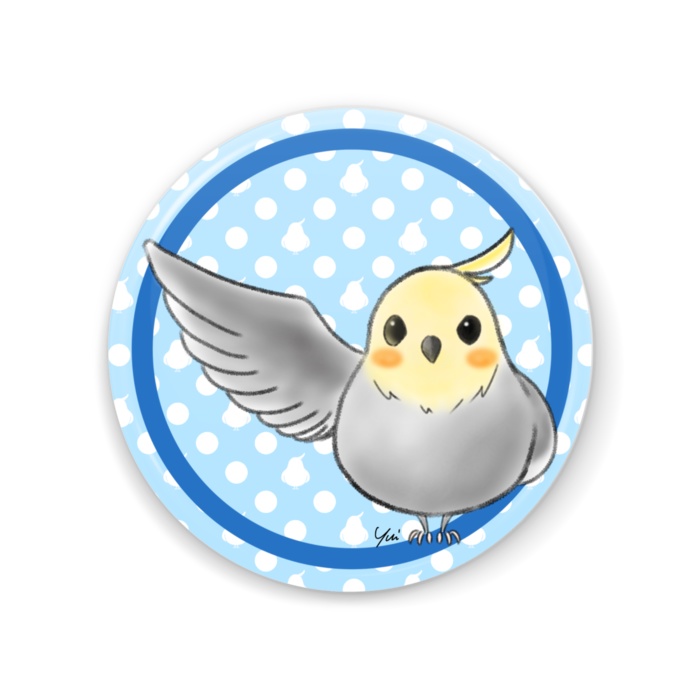 オカメインコ(ノーマル)缶ミラー