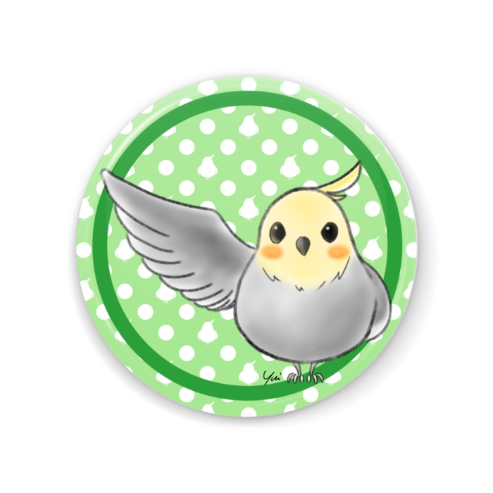 オカメインコ(ノーマル)缶ミラー