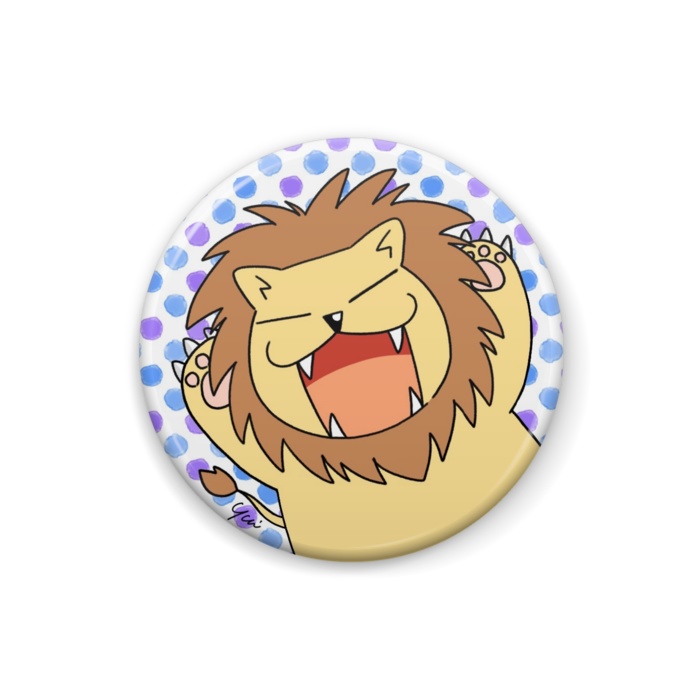 ライオンさん缶バッジ