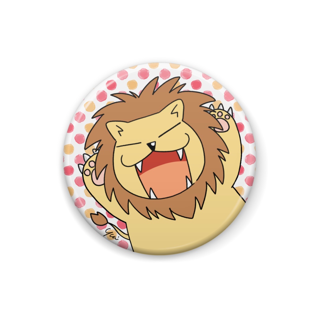 ライオンさん缶バッジ