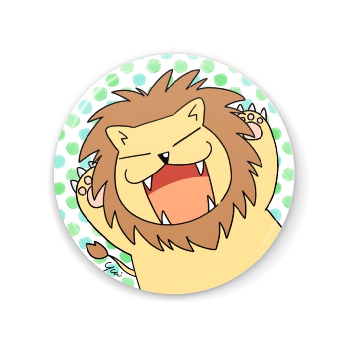 ライオンさん缶ミラー