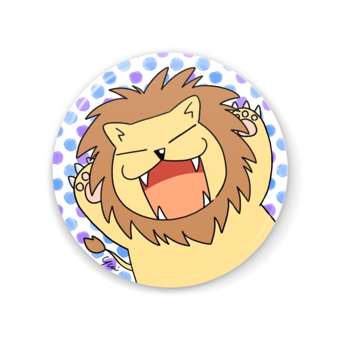 ライオンさん缶ミラー