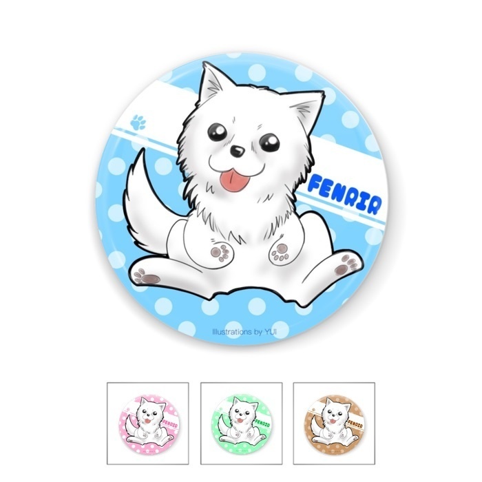 「令嬢類最強!?」フェンリルくん缶ミラー