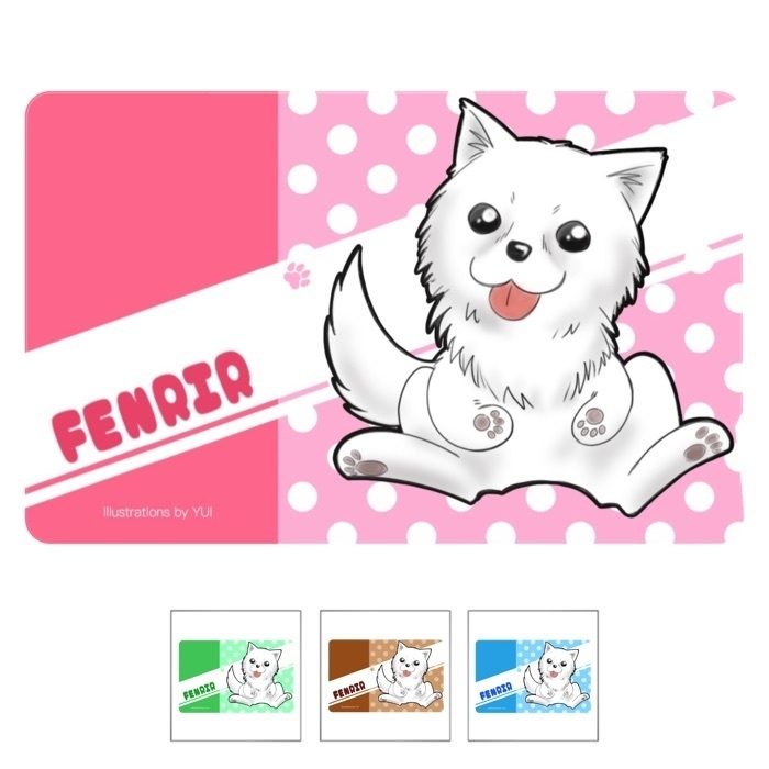 「令嬢類最強!?」フェンリルくんICカードステッカー