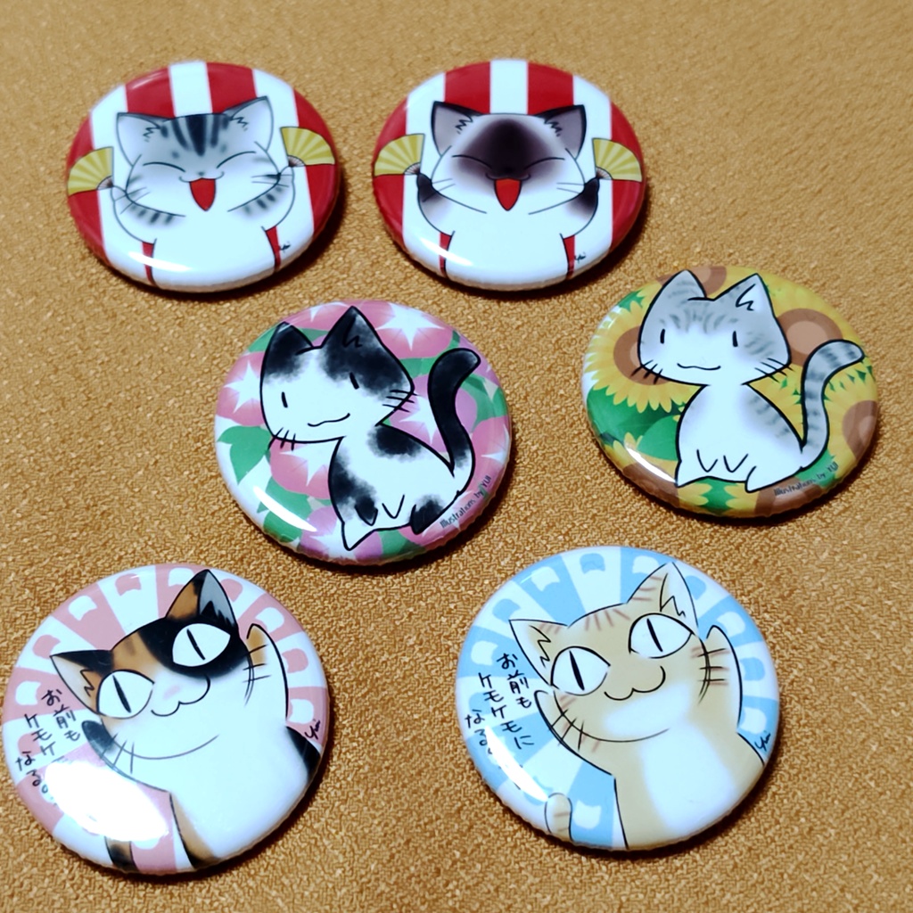 【シークレット】ねこねこ缶バッジ