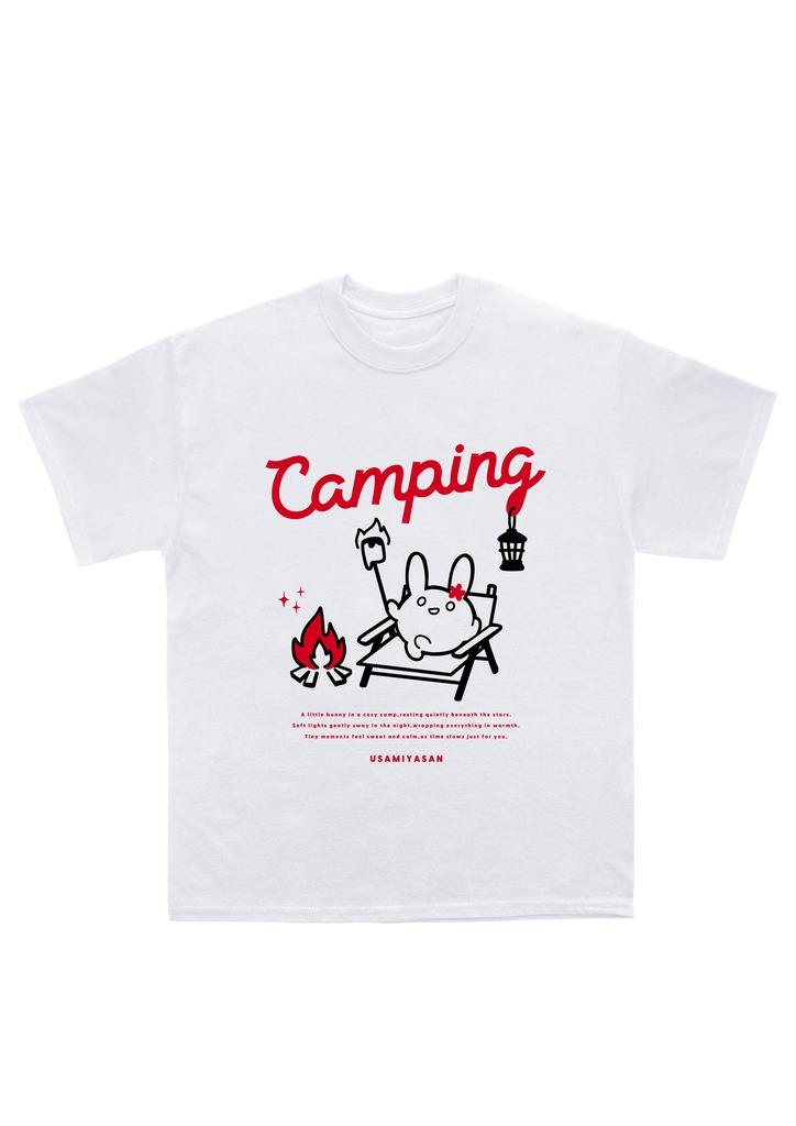 うさみやさんのキャンプTシャツ