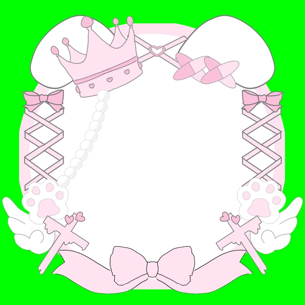 地雷系・量産型　フレーム・枠🎀