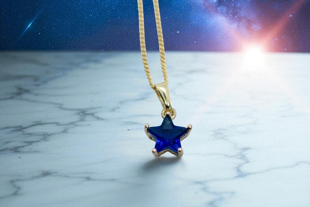 【七夕企画】星の渡り - 祈りの夜に生まれるネックレス ゴールド金具