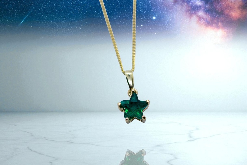 【七夕企画】星の渡り - 祈りの夜に生まれるネックレス ゴールド金具