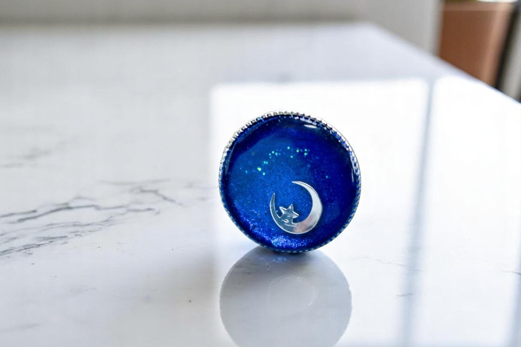 【静寂の月夜 〜シルバームーンのタックピン〜】