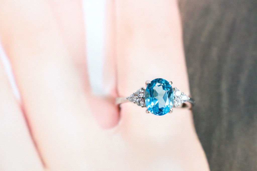 ロンドンブルートパーズ Ring Silver925 15号~