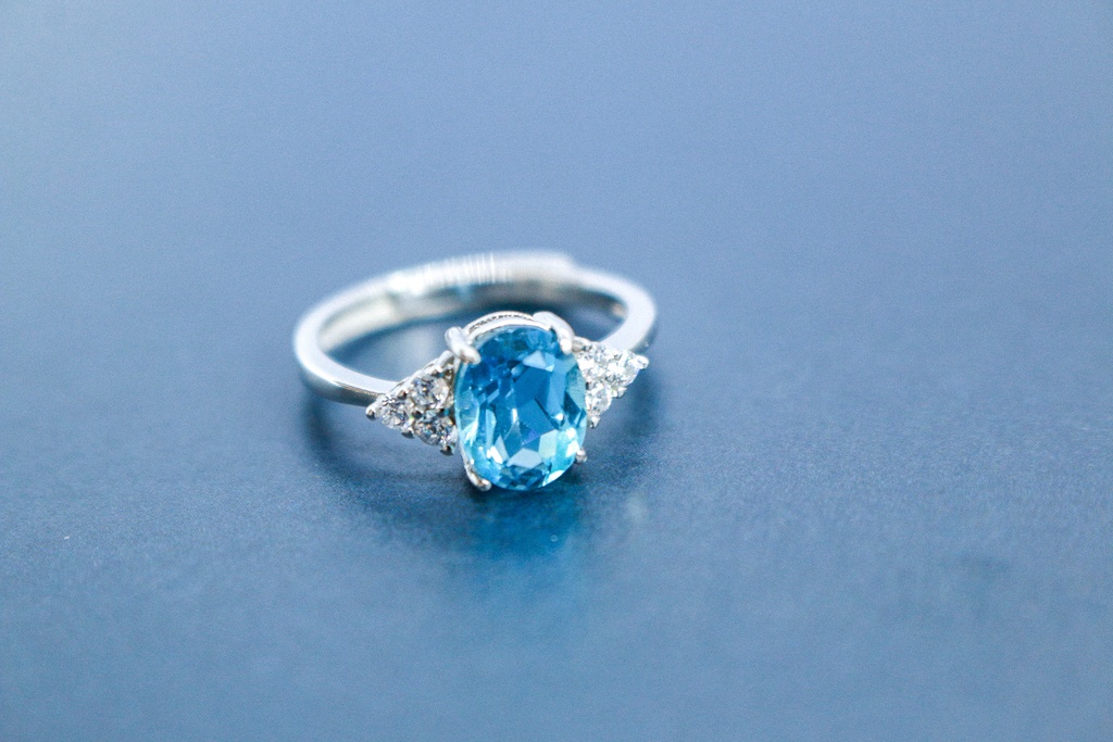 ロンドンブルートパーズ Ring Silver925 15号~