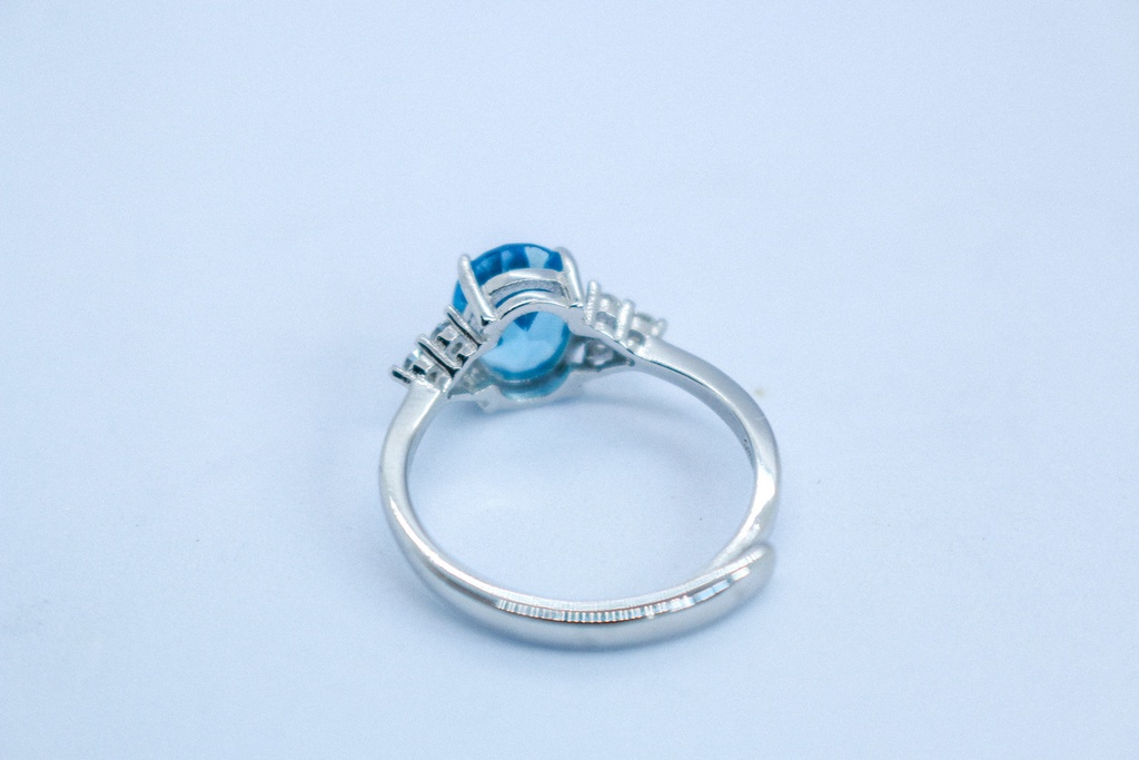 ロンドンブルートパーズ Ring Silver925 15号~