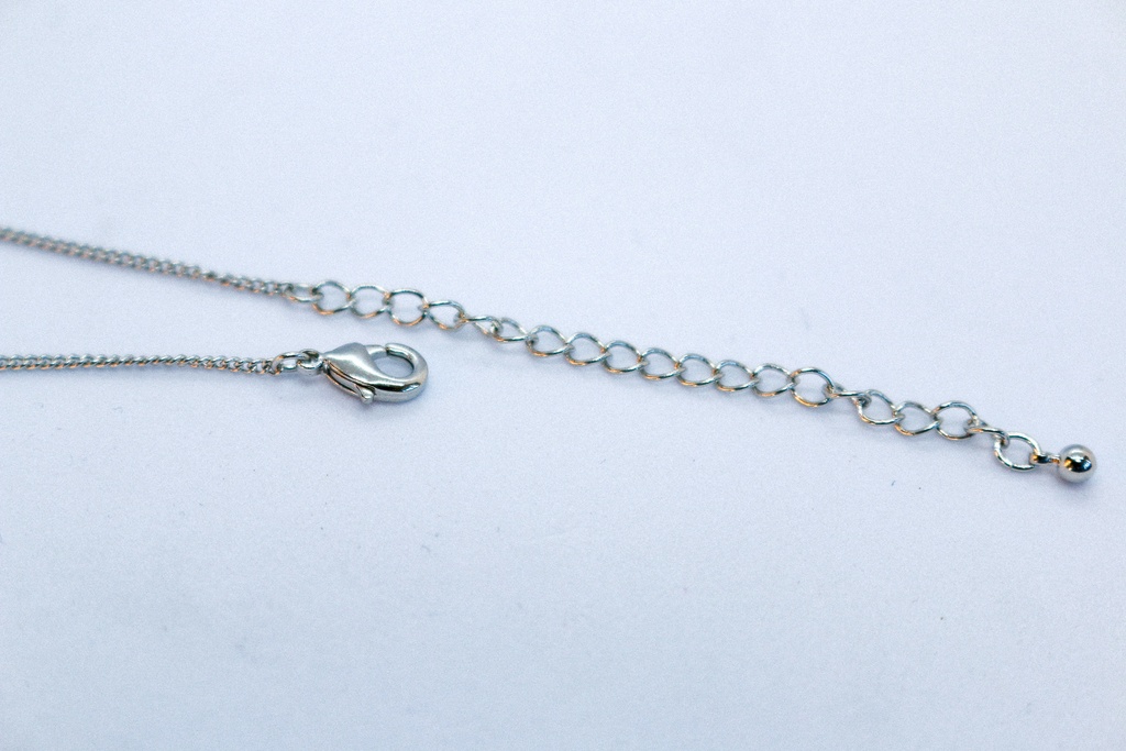 クリスタルガラスのブレスレット ペリドットカラー シルバー金具