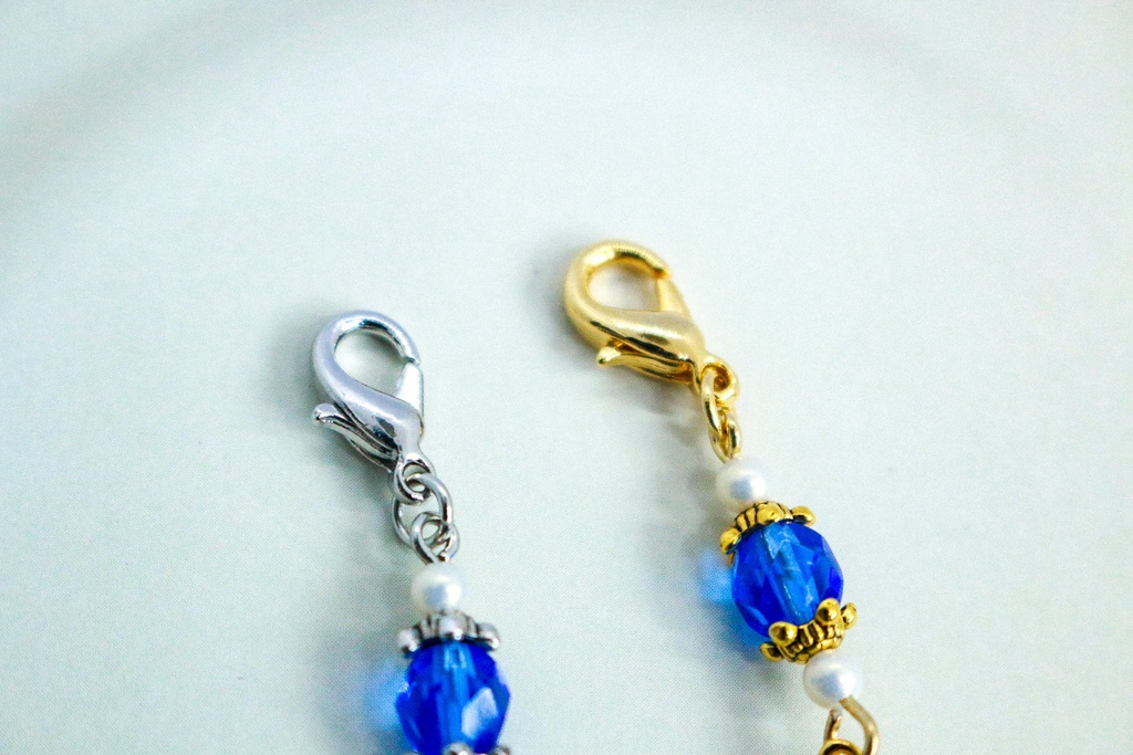 きらめくガラス星のチャーム クリアサファイア