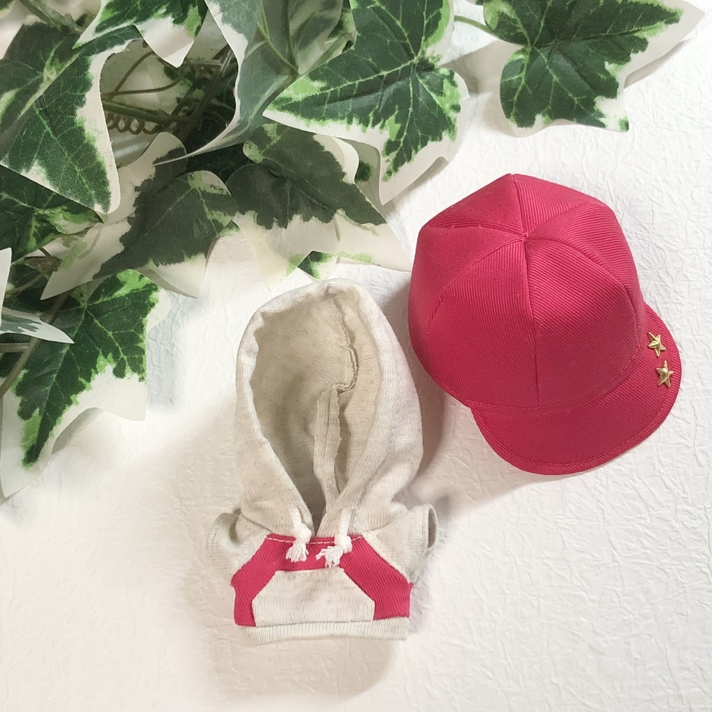 【無地+スタッズ】パーカー&キャップ