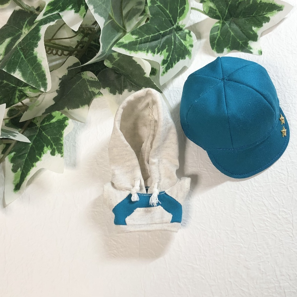 【無地+スタッズ】パーカー&キャップ