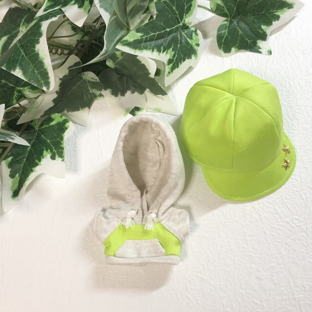 【無地+スタッズ】パーカー&キャップ